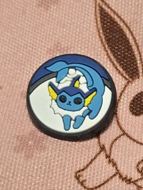 3/$10 Vaporeon Pokémon Croc Charm Jibbitz Style Shoe Accessory